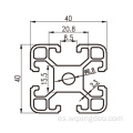 Estándar europeo industrial 4040 Perfil de aluminio